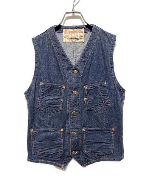 SUGAR CANE（シュガーケーン）SUGAR CANE (シュガーケーン) 242 デニムベスト インディゴ サイズ:36の古着・服飾アイテム