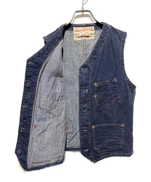SUGAR CANE（シュガーケーン）SUGAR CANE (シュガーケーン) 242 デニムベスト インディゴ サイズ:36の古着・服飾アイテム