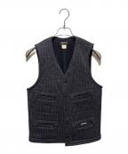 SUGAR CANEシュガーケーン）の古着「BEACH CLOTH VEST」｜ブラック