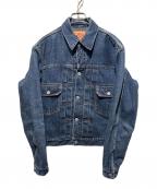 DENIMEドゥニーム）の古着「裏地ブランケットデニムジャケット」｜インディゴ