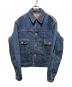 DENIME（ドゥニーム）の古着「裏地ブランケットデニムジャケット」｜インディゴ