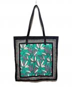 MARNI×PORTERマルニ×ポーター）の古着「コラボテキスタイルトートバッグ」｜ホワイト×ブルー