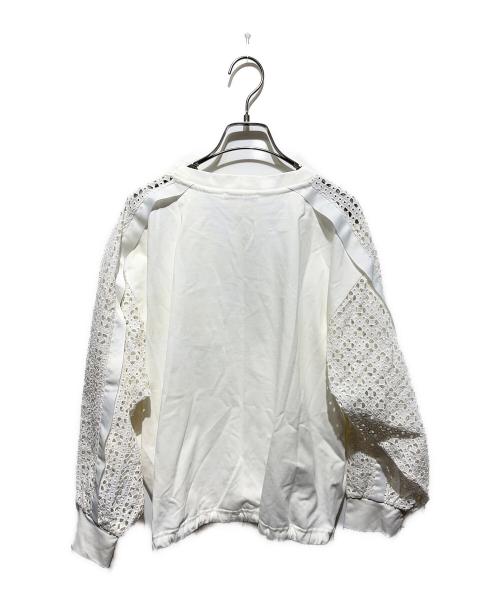 SHIPS（シップス）SHIPS (シップス) レース コンビ カットソー ホワイト サイズ:1 未使用品の古着・服飾アイテム