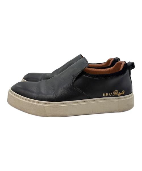 EARLE（アール）EARLE (アール) Drape slip-on sneakers ブラック サイズ:44の古着・服飾アイテム