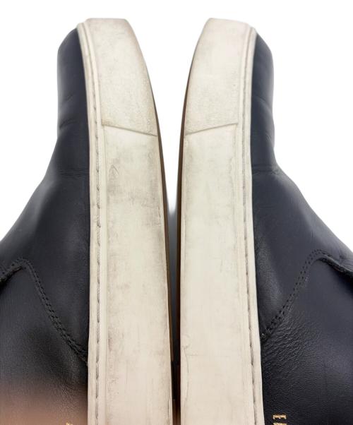 EARLE（アール）EARLE (アール) Drape slip-on sneakers ブラック サイズ:44の古着・服飾アイテム