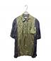 DRIES VAN NOTEN（ドリスヴァンノッテン）の古着「オープンカラーシャツ」｜ブラック×グリーン