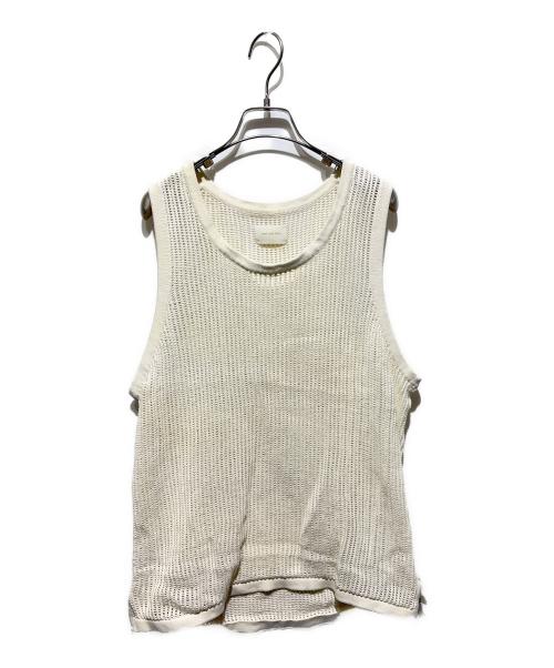 Aime Leon Dore（エメレオンドレ）Aime Leon Dore (エメレオンドレ) メッシュニットタンクトップ アイボリー サイズ:Ｍの古着・服飾アイテム