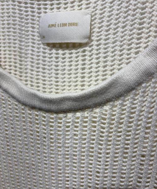 Aime Leon Dore（エメレオンドレ）Aime Leon Dore (エメレオンドレ) メッシュニットタンクトップ アイボリー サイズ:Ｍの古着・服飾アイテム