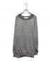 SUGARHILL（シュガーヒル）の古着「HIGH GAUGE STRIPE WOOL SWEATER /ボーダーニット」｜アイボリー×ベージュ