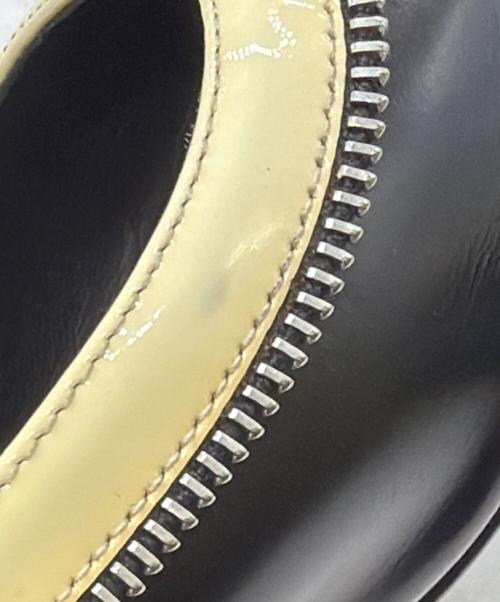 LOUIS VUITTON（ルイ ヴィトン）LOUIS VUITTON (ルイ ヴィトン) リボン付きハイヒールパンプス アイボリー×ブラック サイズ:36　2/1の古着・服飾アイテム