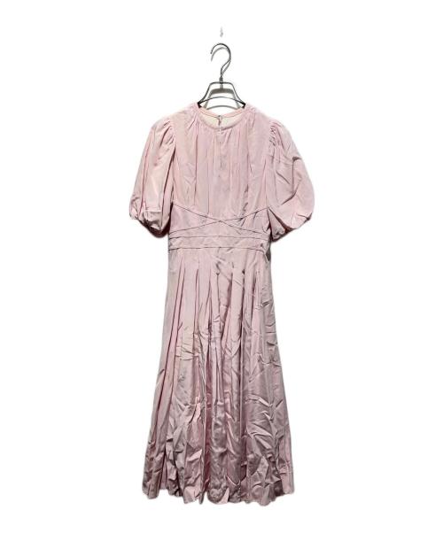 HER LIP TO（ハーリップトゥ）Her lip to (ハーリップトゥ) 半袖ワンピース ピンク サイズ:Ｓの古着・服飾アイテム
