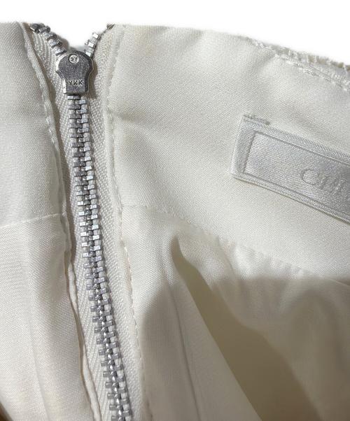 CELFORD（セルフォード）CELFORD (セルフォード) オリジナルリボンメッシュレーススカート ホワイト サイズ:38の古着・服飾アイテム
