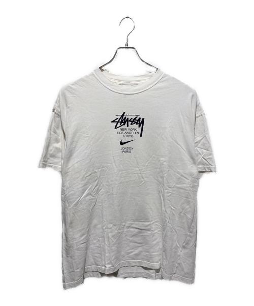 NIKE（ナイキ）NIKE (ナイキ) stussy (ステューシー) International Tee ホワイト サイズ:XLの古着・服飾アイテム
