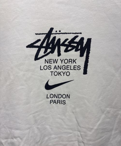 NIKE（ナイキ）NIKE (ナイキ) stussy (ステューシー) International Tee ホワイト サイズ:XLの古着・服飾アイテム