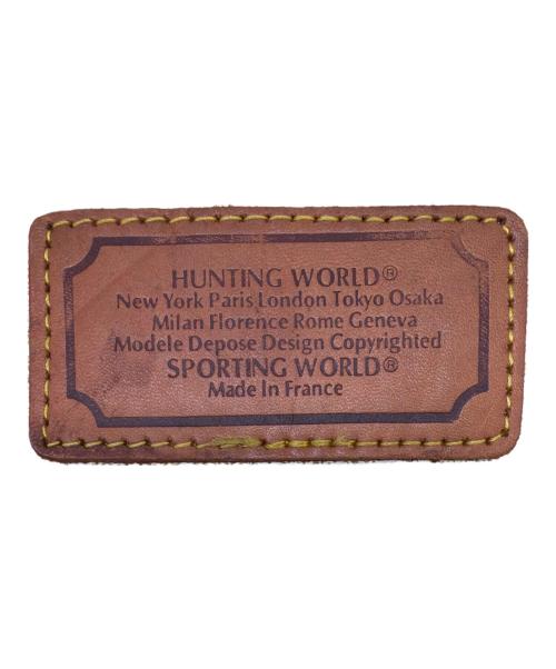 HUNTING WORLD（ハンティングワールド）HUNTING WORLD (ハンティングワールド) フランス製 バチュークロス/ショルダーバッグ グリーンの古着・服飾アイテム