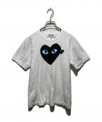 PLAY COMME des GARCONSプレイコムデギャルソン）の古着「AD2025 Printed Heart T-Shirt」｜ホワイト