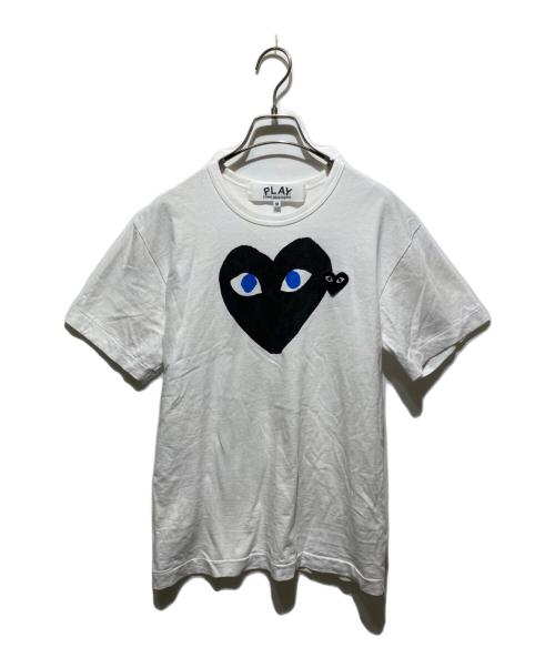 PLAY COMME des GARCONS（プレイコムデギャルソン）PLAY COMME des GARCONS (プレイコムデギャルソン) AD2025 Printed Heart T-Shirt ホワイト サイズ:Mの古着・服飾アイテム