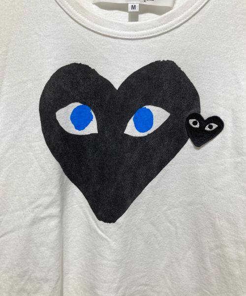 PLAY COMME des GARCONS（プレイコムデギャルソン）PLAY COMME des GARCONS (プレイコムデギャルソン) AD2025 Printed Heart T-Shirt ホワイト サイズ:Mの古着・服飾アイテム