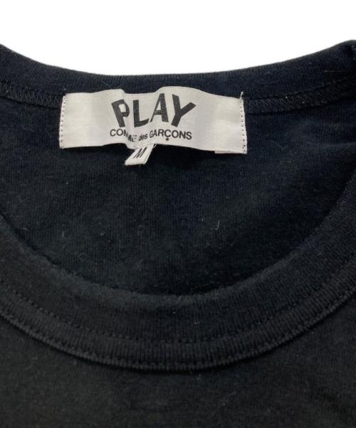 PLAY COMME des GARCONS（プレイコムデギャルソン）PLAY COMME des GARCONS (プレイコムデギャルソン) ハート刺繍Tシャツ ブラック サイズ:Mの古着・服飾アイテム