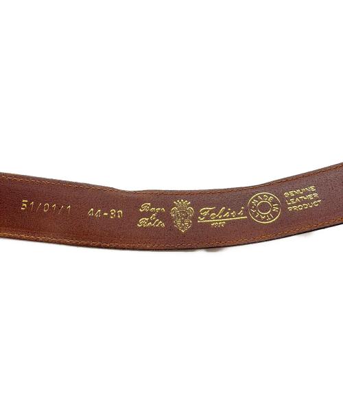 Felisi（フェリージ）Felisi (フェリージ) レザーベルト ブラウン サイズ:44-30の古着・服飾アイテム