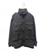 COMME des GARCONS HOMMEコムデギャルソン オム）の古着「ミリタリージャケット」｜ブラック