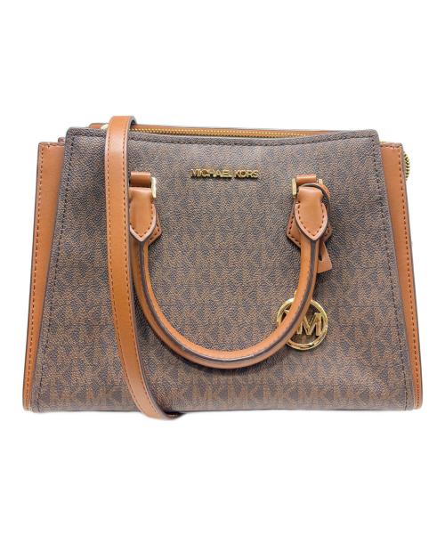 MICHAEL KORS（マイケルコース）MICHAEL KORS (マイケルコース) HOPE ミディアム メッセンジャー / サッチェル ブラウンの古着・服飾アイテム