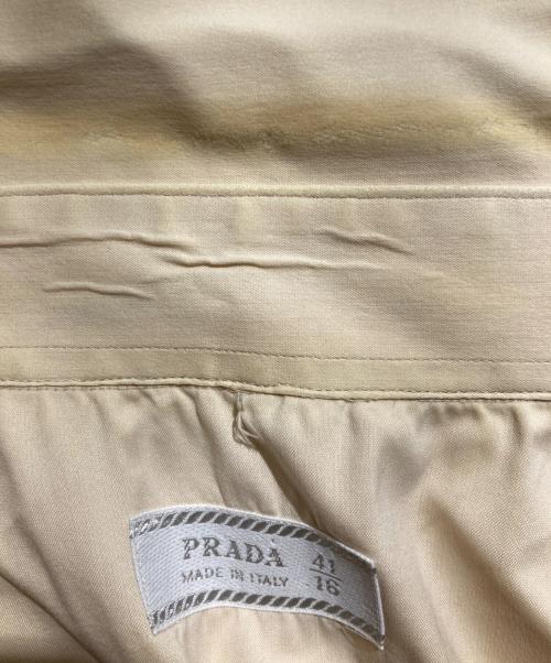 PRADA（プラダ）PRADA (プラダ) 半袖シャツ アイボリー サイズ:42/16の古着・服飾アイテム