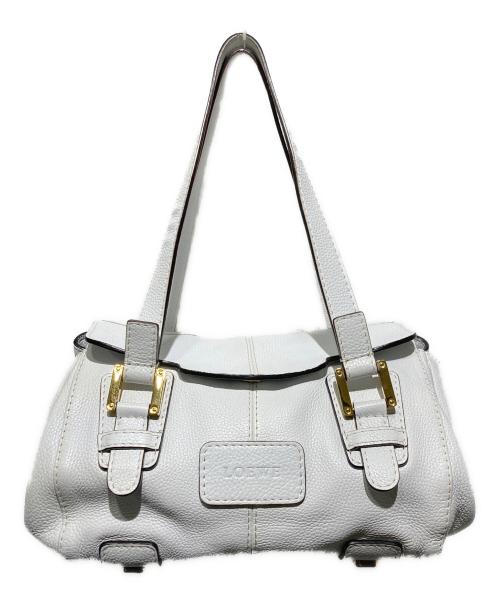 LOEWE（ロエベ）LOEWE (ロエベ) ワンショルダーバッグ ホワイトの古着・服飾アイテム
