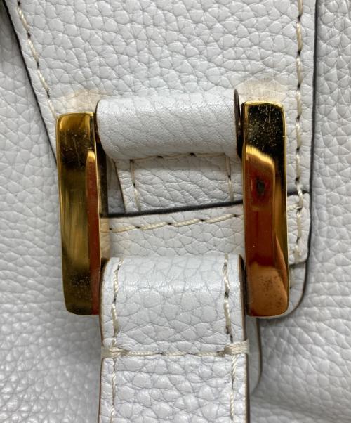 LOEWE（ロエベ）LOEWE (ロエベ) ワンショルダーバッグ ホワイトの古着・服飾アイテム
