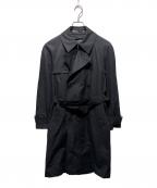 PAUL SMITHポールスミス）の古着「コットンギャバジン ダブルトレンチコート」｜ブラック