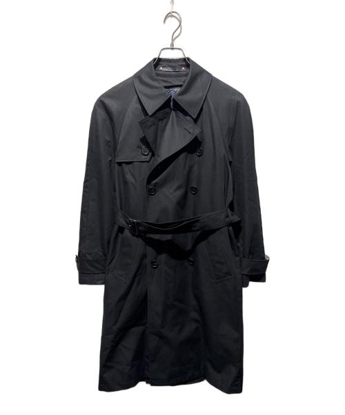 PAUL SMITH（ポールスミス）PAUL SMITH (ポールスミス) コットンギャバジン ダブルトレンチコート ブラック サイズ:Ｓの古着・服飾アイテム