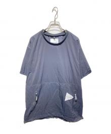and wander（アンドワンダー）の古着「PERTEX wind T」｜ブラック