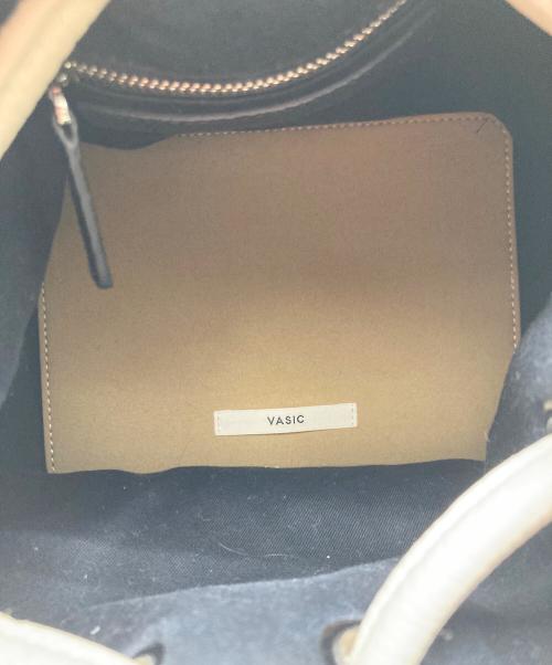 VASIC（ヴァジック）VASIC (ヴァジック) 巾着バッグ グレーの古着・服飾アイテム