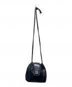 LOEWEロエベ）の古着「巾着レザーショルダーバッグ」｜ブラック