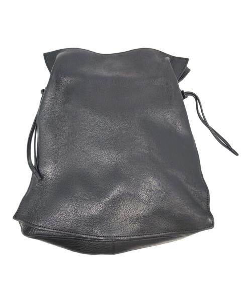 SLOW&CO（スロウアンドコー）SLOW&CO (スロウアンドコー) レザーショルダーバッグ ブラックの古着・服飾アイテム