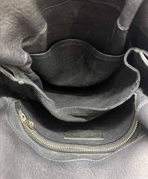 SLOW&CO（スロウアンドコー）SLOW&CO (スロウアンドコー) レザーショルダーバッグ ブラックの古着・服飾アイテム