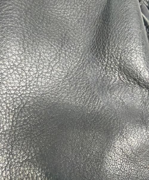 SLOW&CO（スロウアンドコー）SLOW&CO (スロウアンドコー) レザーショルダーバッグ ブラックの古着・服飾アイテム
