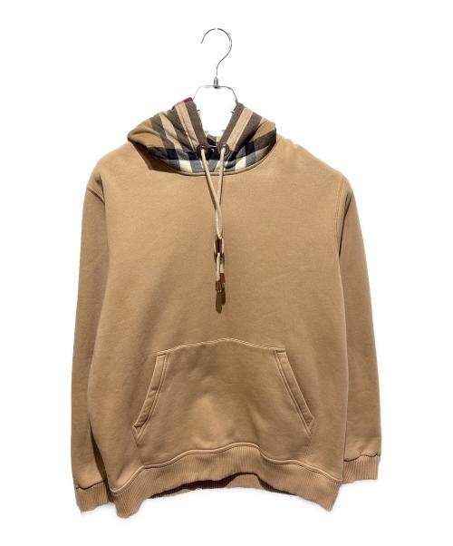 BURBERRY（バーバリー）BURBERRY (バーバリー) チェックトリムパーカー ブラウン サイズ:Mの古着・服飾アイテム