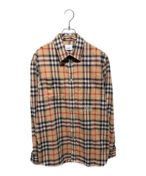 BURBERRY（バーバリー）BURBERRY (バーバリー) ノバチェックシャツ ブラウン サイズ:Sの古着・服飾アイテム