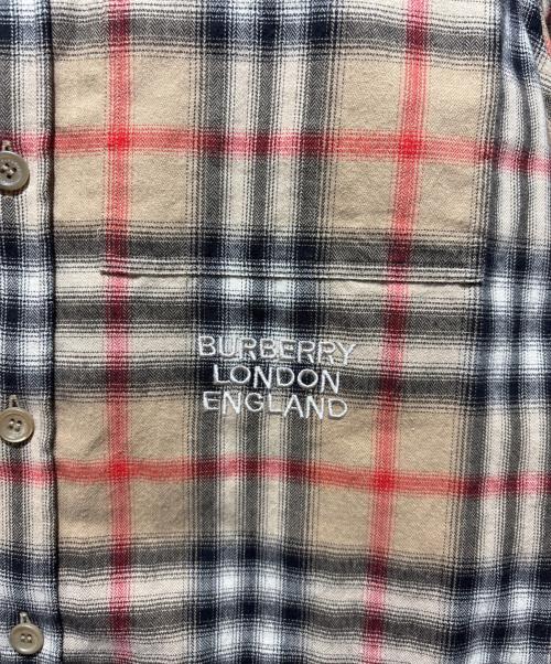 BURBERRY（バーバリー）BURBERRY (バーバリー) ノバチェックシャツ ブラウン サイズ:Sの古着・服飾アイテム