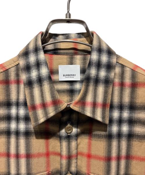 BURBERRY（バーバリー）BURBERRY (バーバリー) ノバチェックシャツ ブラウン サイズ:Sの古着・服飾アイテム
