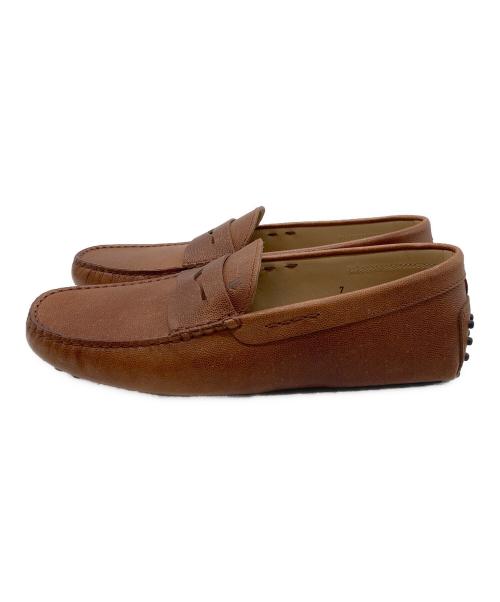 TOD'S（トッズ）TOD'S (トッズ) ドライビングローファー ブラウン サイズ:7の古着・服飾アイテム