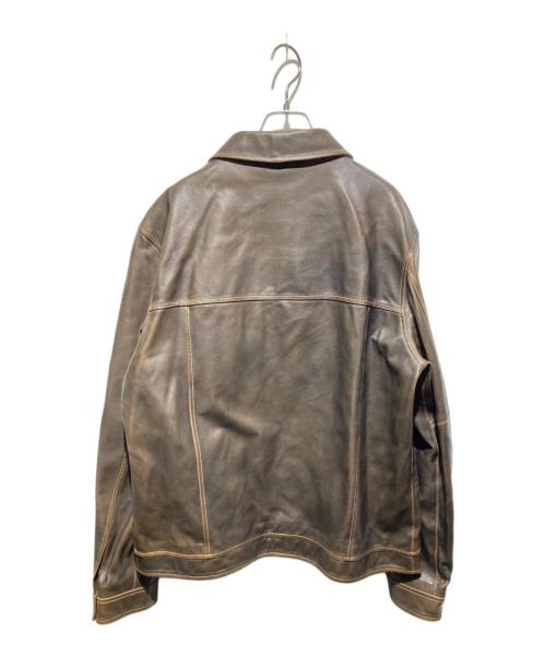 OLD GAP（オールドギャップ）OLD GAP (オールドギャップ) シングルライダースジャケット ブラウン サイズ:Ｍの古着・服飾アイテム
