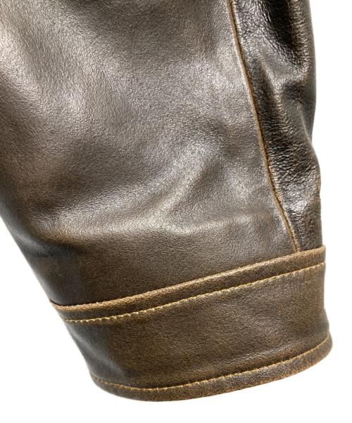 OLD GAP（オールドギャップ）OLD GAP (オールドギャップ) シングルライダースジャケット ブラウン サイズ:Ｍの古着・服飾アイテム