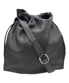 LOEWE（ロエベ）の古着「巾着ショルダーバッグ」｜ブラック