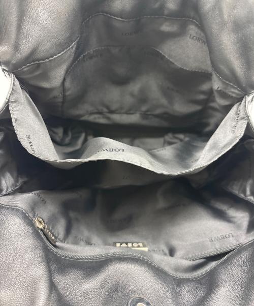 LOEWE（ロエベ）LOEWE (ロエベ) 巾着ショルダーバッグ ブラックの古着・服飾アイテム