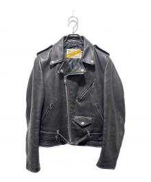 Schott（ショット）の古着「618 ダブルライダースジャケット」｜ブラック