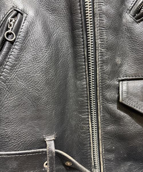 Schott（ショット）Schott (ショット) 618 ダブルライダースジャケット ブラック サイズ:34の古着・服飾アイテム