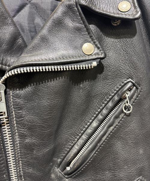 Schott（ショット）Schott (ショット) 618 ダブルライダースジャケット ブラック サイズ:34の古着・服飾アイテム