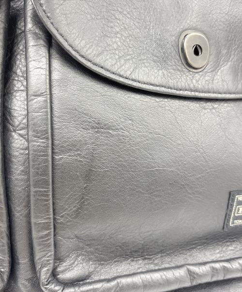 PORTER（ポーター）PORTER (ポーター) CORTINA/レザーリュック ブラックの古着・服飾アイテム